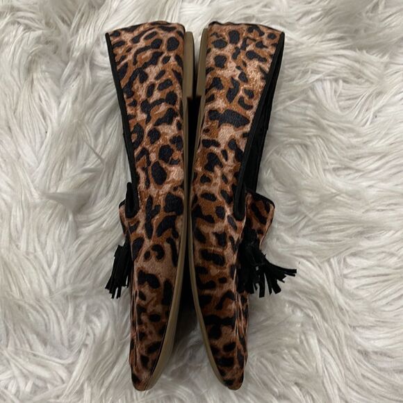 GAP Leopard Print Velour Slip On Loafers Sz 7 - Picture 5 of 15